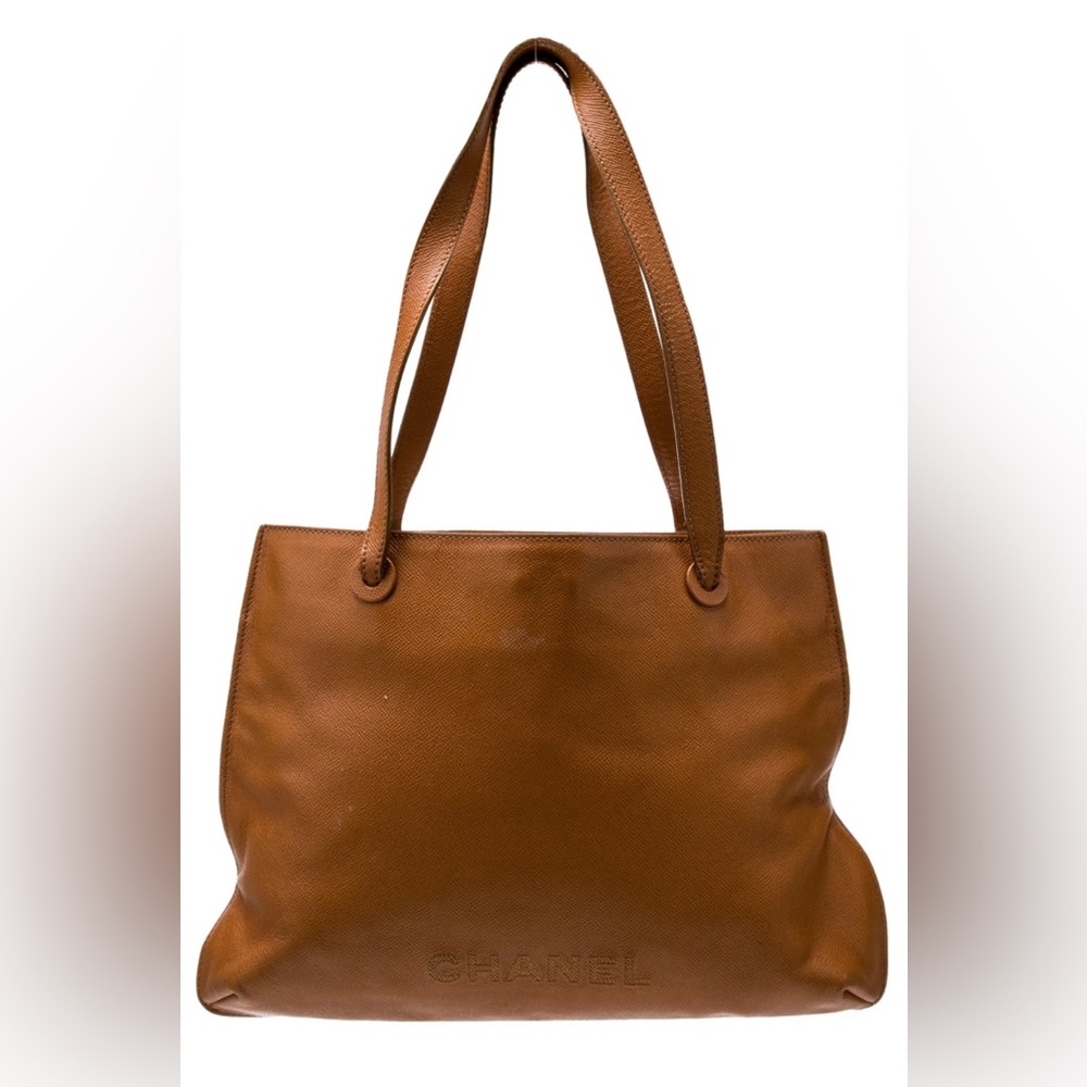 CHANEL Caviar Logo Tote